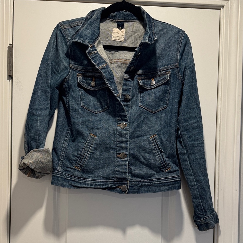 J. Crew Dark Blue Jean Jacket